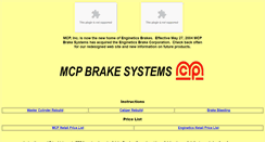 Desktop Screenshot of mcpbrake.com